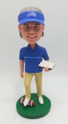 Custom football coach bobblehead