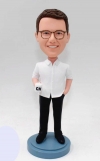 custom bobblehead Male in Casual