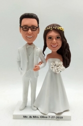 Custom wedding bobblehead doll