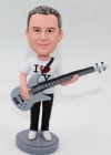 Custom bobblehead guitar player