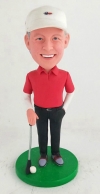 Custom golfer player bobblehead doll