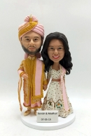 Cake topper-Indian wedding bobbleheads