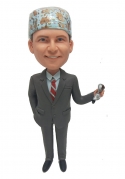 Custom doctor bobblehead with Zeiss loupes
