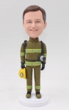 custom bobbleheads-Fireman firefighter