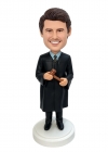 Custom Judge Bobblehead with Gavel – Personalized Lawyer Retirement Gift