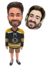 Custom Boston hockey fan bobblehead