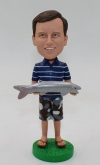 Custom Bobbleheads-holding fish