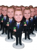 Wholesale Bulk Identical Custom Bobbleheads for Company CEO Gifts 300 units
