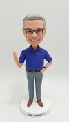 Personalized bobble head- making a speech