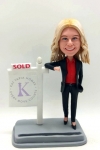 Custom realtor bobblehead doll