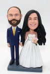 custom bobbleheads wedding cake topper