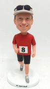 Custom runner bobblehead doll