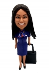 Custom Bobbleheads Flight Attendant stewardess airhostess