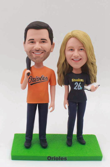 Custom bobble heads with golf club - Click Image to Close