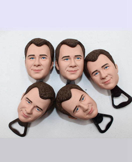 Groomsmen gifts custom bottle openers 5 sets - Click Image to Close