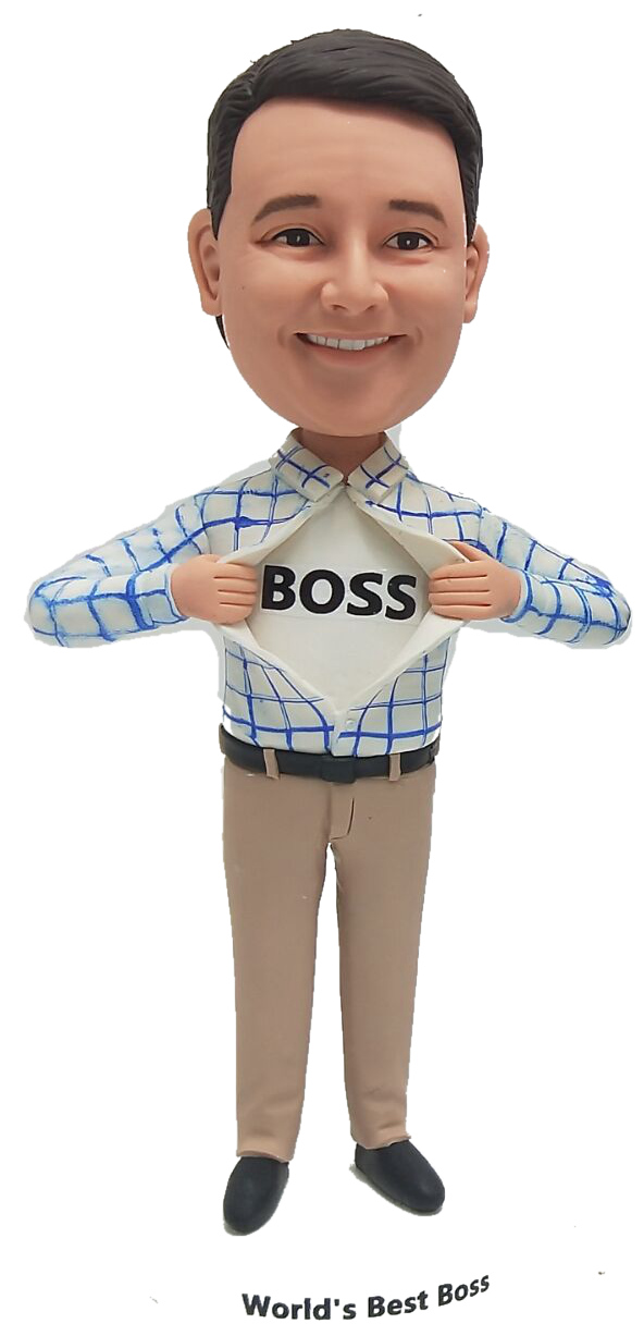 Personalized Bobbleheads World's Best Boss - Click Image to Close
