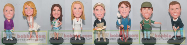 Groomsmen custom bobbleheads-4 units - Click Image to Close