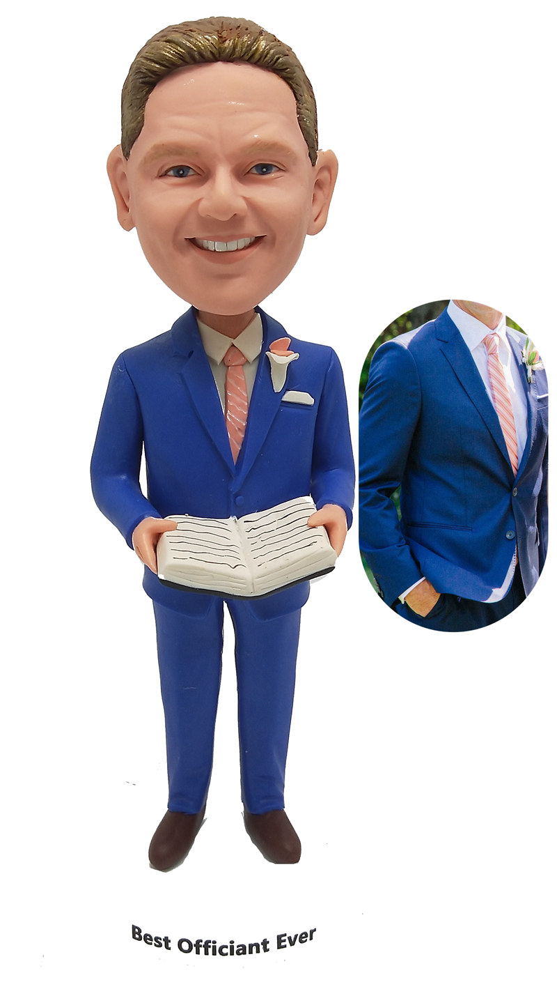 Custom bobblehead best officiant ever - Click Image to Close