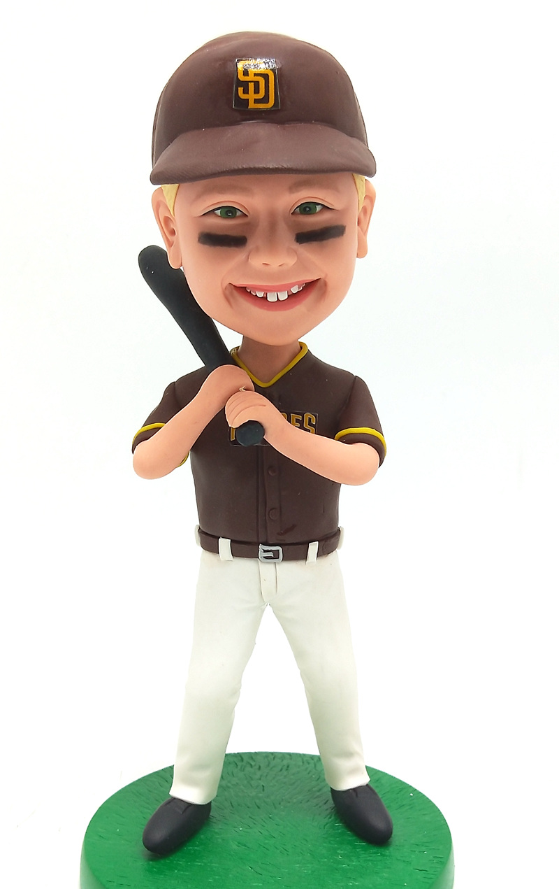 Custom bobblehead San Diego Padres baseball player - Click Image to Close