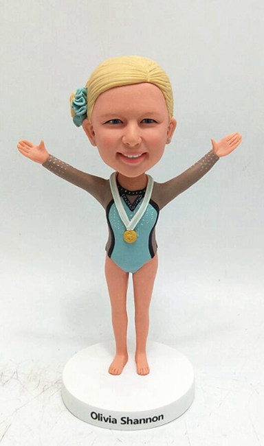 Gymnast custom sport bobblehead - Click Image to Close