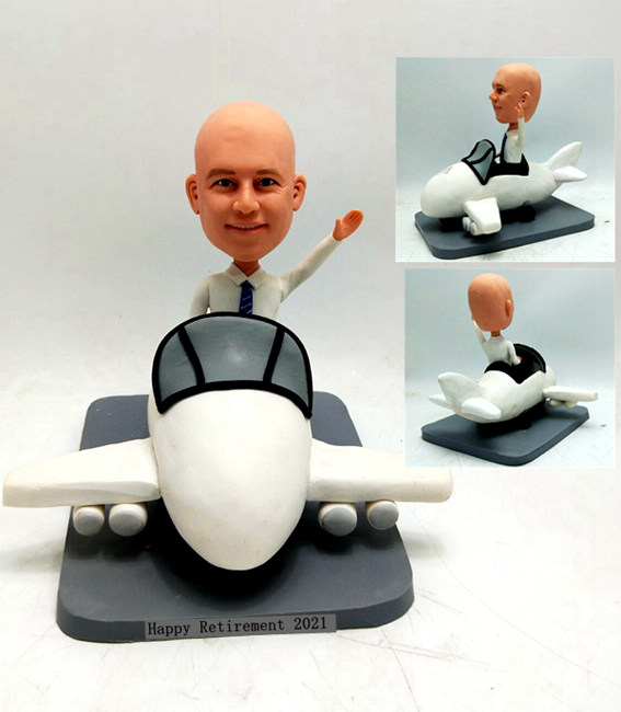 Custom pilot bobblehead - Click Image to Close