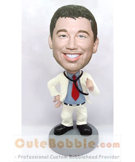 Red Sox custom baseball bobblehead - Click Image to Close