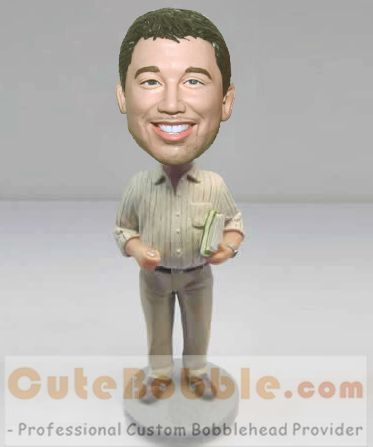 Red Sox custom baseball bobblehead - Click Image to Close