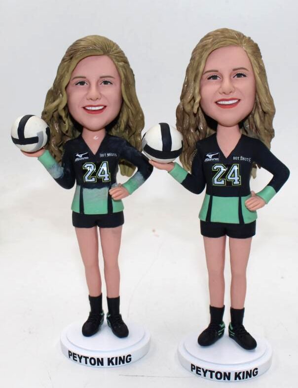 Custom Volleyball Girl Bobblehead - Click Image to Close