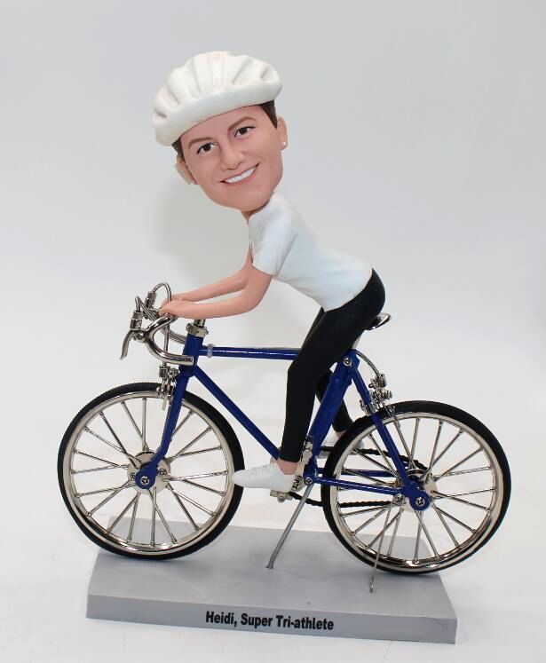 custom bobblehead dolls - cyclist - Click Image to Close