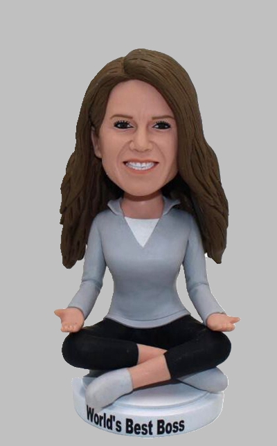 Yoga custom bobblehead - Click Image to Close