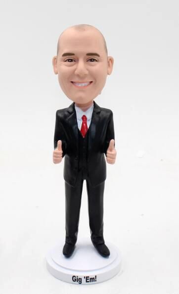 Custom bobbleheads with Thumbs up - Click Image to Close