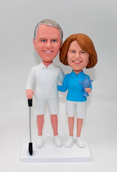 Custom Couple Bobbleheads - Click Image to Close