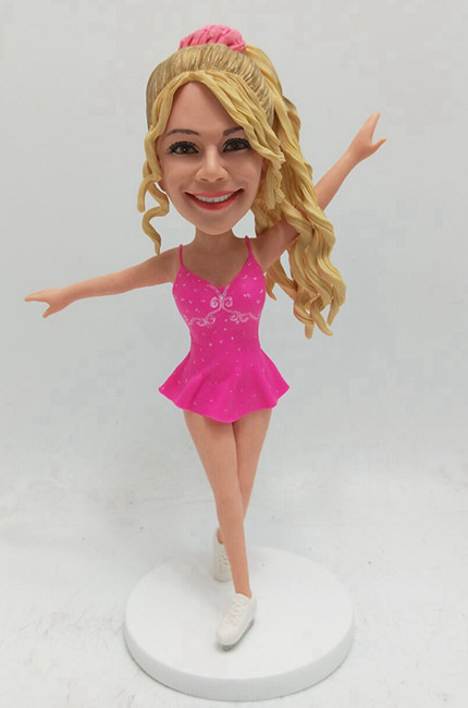 Figure skater personalised bobble heads - Click Image to Close